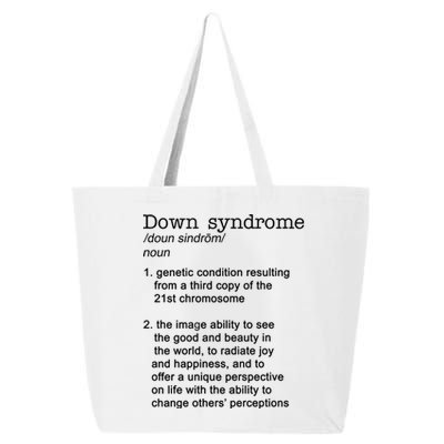 Down Syndrome Definition 25L Jumbo Tote