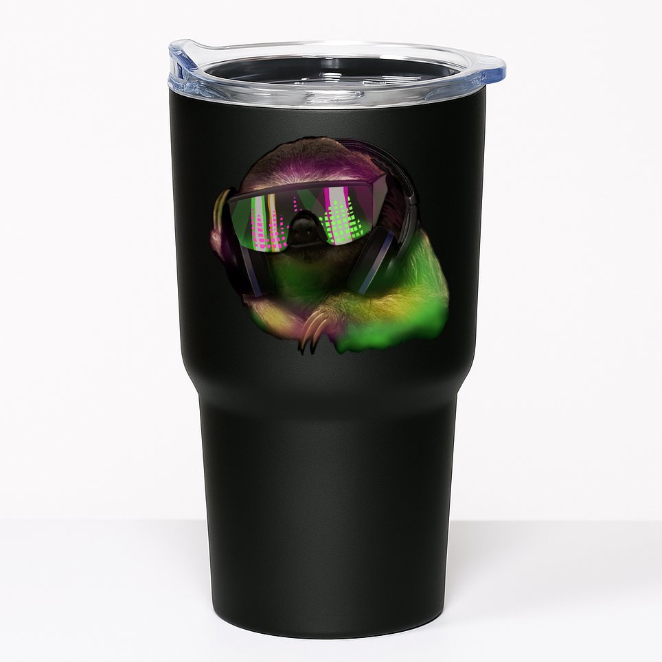 DJ Sloth Tumbler