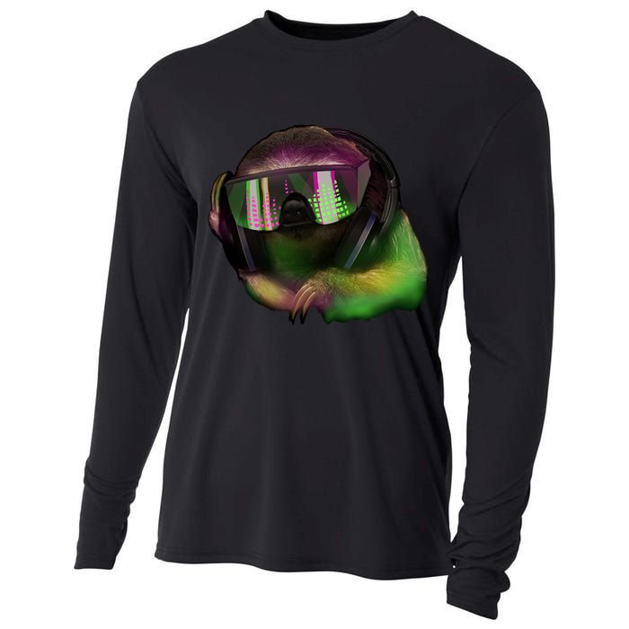 DJ Sloth Cooling Performance Long Sleeve Crew