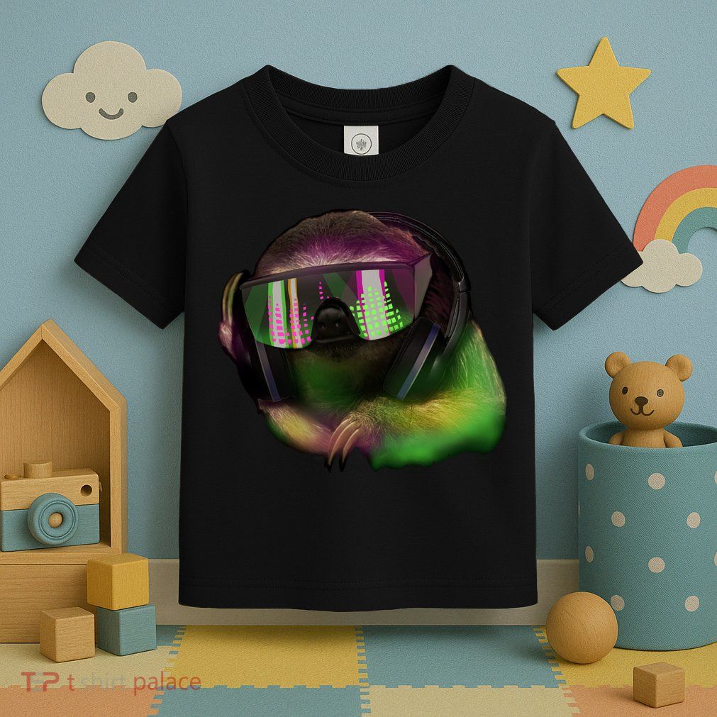 DJ Sloth Toddler T-Shirt