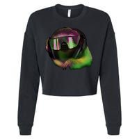 DJ Sloth Cropped Pullover Crew