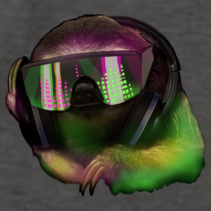 DJ Sloth Vector Backpack