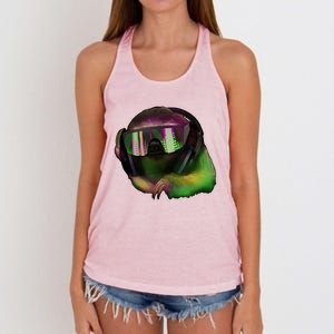 DJ Sloth Women's Knotted Racerback Tank