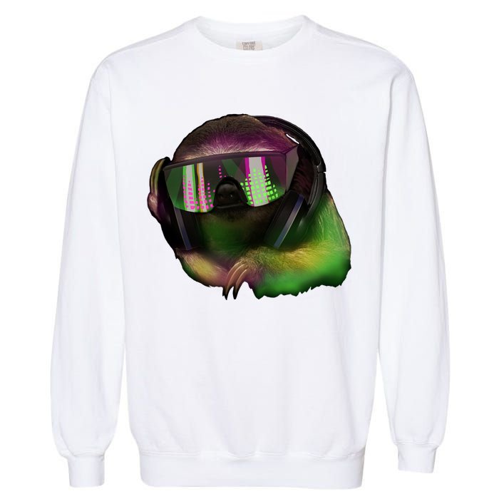 DJ Sloth Garment-Dyed Sweatshirt