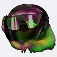 DJ Sloth Garment-Dyed Sweatshirt