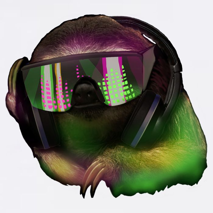 DJ Sloth Garment-Dyed Sweatshirt