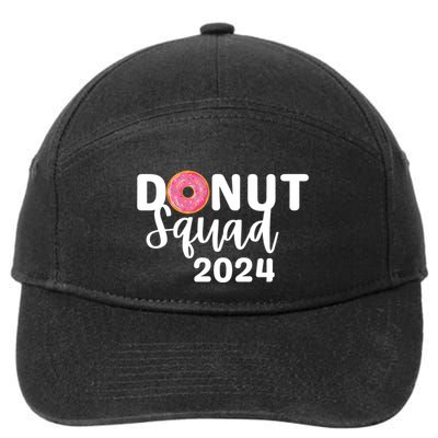 Donut Squad Donut Sprinkle Lover National Donut Day 2024 Great Gift 7-Panel Snapback Hat
