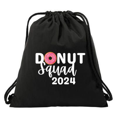 Donut Squad Donut Sprinkle Lover National Donut Day 2024 Great Gift Drawstring Bag