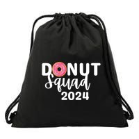 Donut Squad Donut Sprinkle Lover National Donut Day 2024 Great Gift Drawstring Bag