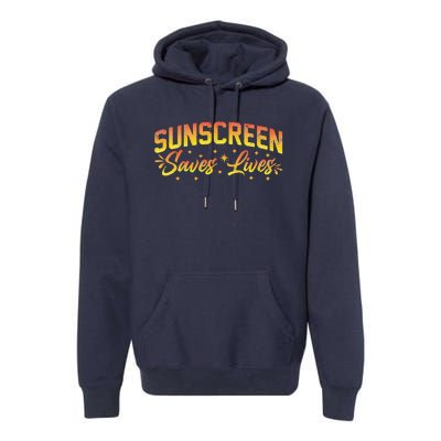 Dermatologist Skin Doctor Sunscreen Saves Lives Premium Hoodie