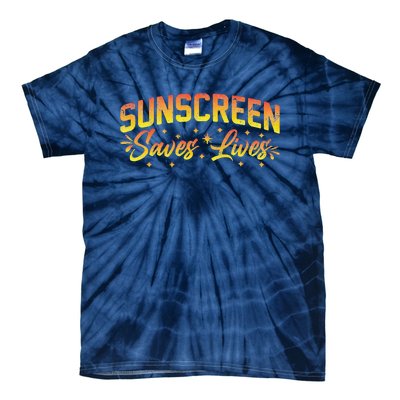 Dermatologist Skin Doctor Sunscreen Saves Lives Tie-Dye T-Shirt