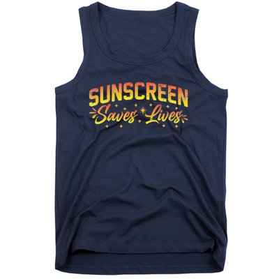 Dermatologist Skin Doctor Sunscreen Saves Lives Tank Top