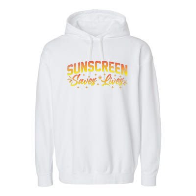 Dermatologist Skin Doctor Sunscreen Saves Lives Garment-Dyed Fleece Hoodie