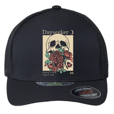 Dayseeker Skull Dearming Is Sinking Waking Is Rising Flexfit Unipanel Trucker Cap