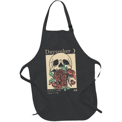 Dayseeker Skull Dearming Is Sinking Waking Is Rising Full-Length Apron With Pockets