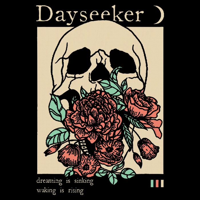 Dayseeker Skull Dearming Is Sinking Waking Is Rising Flat Bill Trucker Hat