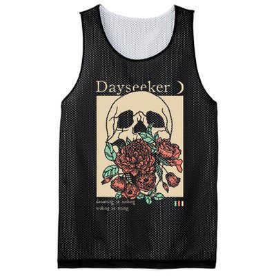 Dayseeker Skull Dearming Is Sinking Waking Is Rising Mesh Reversible Basketball Jersey Tank