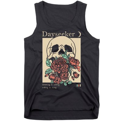 Dayseeker Skull Dearming Is Sinking Waking Is Rising Tank Top