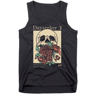 Dayseeker Skull Dearming Is Sinking Waking Is Rising Tank Top