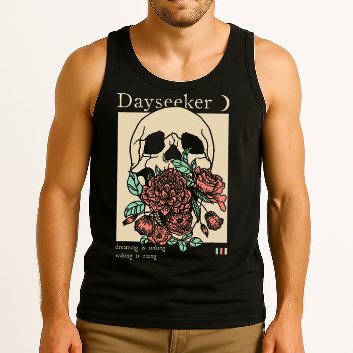 Dayseeker Skull Dearming Is Sinking Waking Is Rising Tank Top