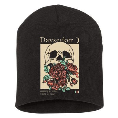 Dayseeker Skull Dearming Is Sinking Waking Is Rising Short Acrylic Beanie