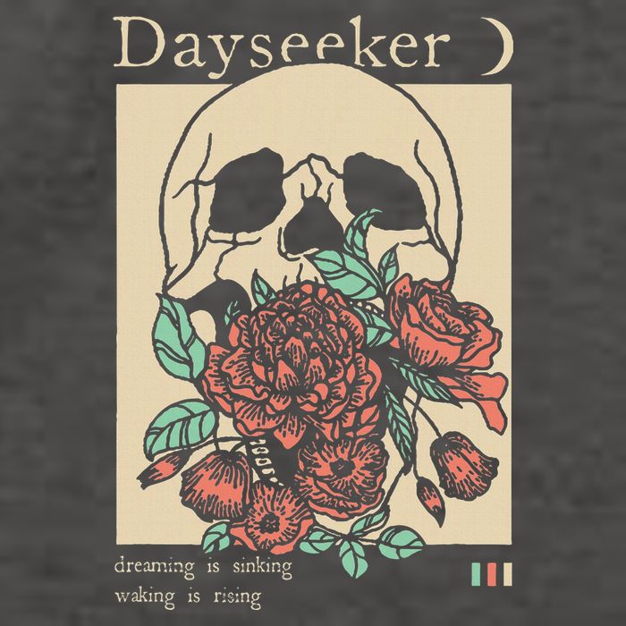 Dayseeker Skull Dearming Is Sinking Waking Is Rising Vector Backpack