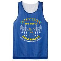 Dabbing Skeleton Different Ability Puzzle Autism Awareness Cool Gift Mesh Reversible Basketball Jersey Tank