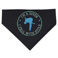 Diver Springboard Diving Platform Diving Aquatic USA-Made Doggie Bandana