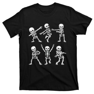 Dancing Skeletons Dance Challenge Girl Kids Halloween T-Shirt