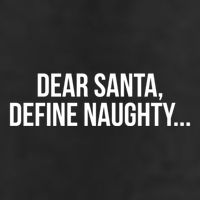 Dear Santa Define Naughty Gift Adult Drive Performance Visor