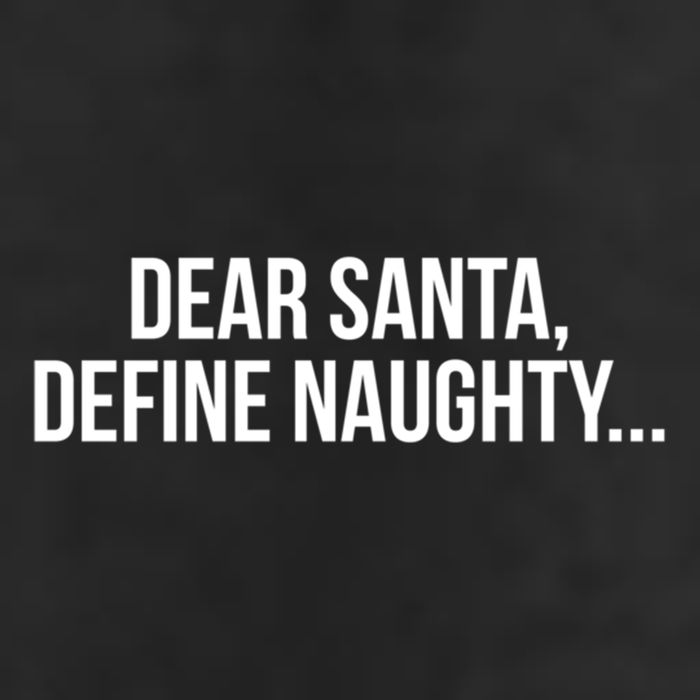 Dear Santa Define Naughty Gift Adult Drive Performance Visor