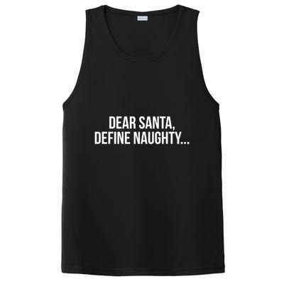 Dear Santa Define Naughty Gift PosiCharge Competitor Tank