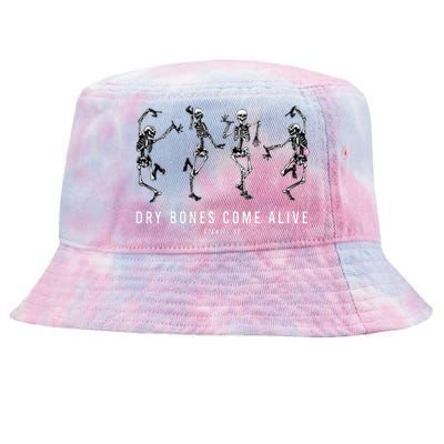 Dancing Skeleton Dry Bones Come Alive Christian Tie-Dyed Bucket Hat