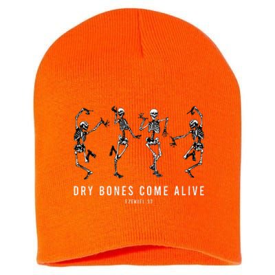 Dancing Skeleton Dry Bones Come Alive Christian Short Acrylic Beanie