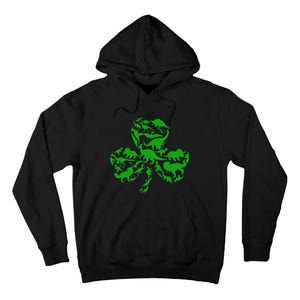 Dinosaur Shamrock Dino Clover Leaf St Patricks Day Tall Hoodie