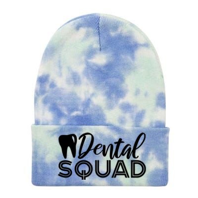 Dental Squad Dentist Office Dental Assistant Gift Tie Dye 12in Knit Beanie