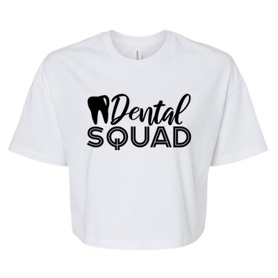 Dental Squad Dentist Office Dental Assistant Gift Bella+Canvas Jersey Crop Tee