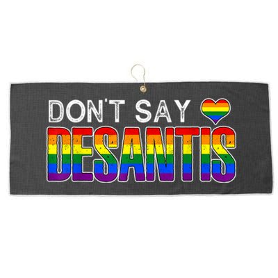 Don't Say DeSantis Rainbow Say Gay Graphic Large Microfiber Waffle Golf Towel