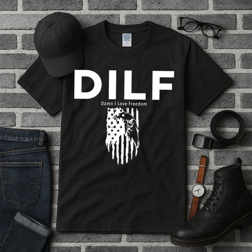 DILF SHIRT (DAMN I LOVE FREEDOM) DAD SHIRT Tall T-Shirt