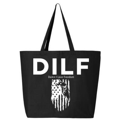 DILF SHIRT (DAMN I LOVE FREEDOM) DAD SHIRT 25L Jumbo Tote