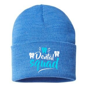 Dental Squad Dentist Office Dental Assistant Gift Sustainable Knit Beanie