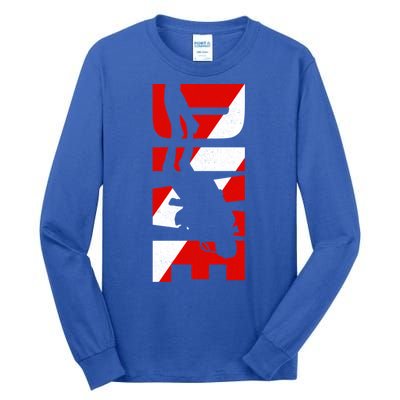 Dive Scuba Diving Gift Scuba Diving Gift Tall Long Sleeve T-Shirt