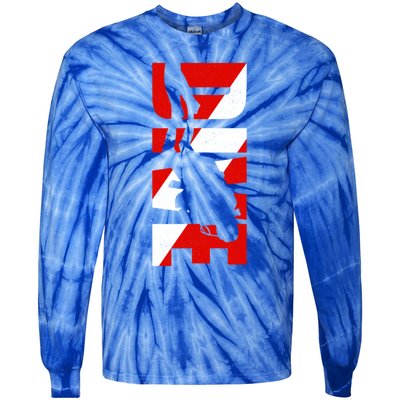 Dive Scuba Diving Gift Scuba Diving Gift Tie-Dye Long Sleeve Shirt