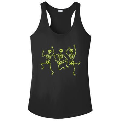 Dancing Skeletons Dance Challenge Halloween Gift Ladies PosiCharge Competitor Racerback Tank