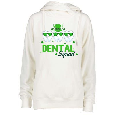 Dental Squad Dentist Assistant Dentist St Patricks Day Gift Womens Funnel Neck Pullover Hood