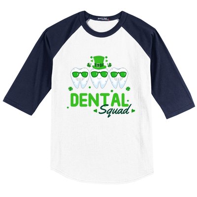 Dental Squad Dentist Assistant Dentist St Patricks Day Gift Baseball Sleeve Shirt