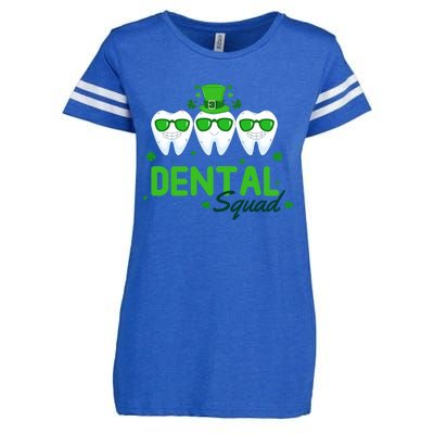 Dental Squad Dentist Assistant Dentist St Patricks Day Gift Enza Ladies Jersey Football T-Shirt