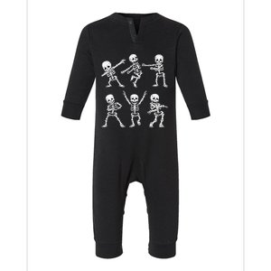 Dancing Skeletons Dance Challenge Halloween Infant Fleece One Piece