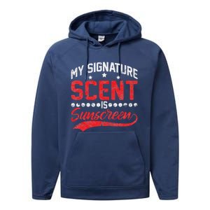 Dermatologist Skin Doctor My Signature Scent Is Sunscreen Performance Fleece Hoodie