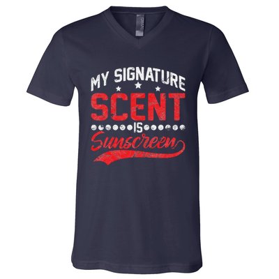 Dermatologist Skin Doctor My Signature Scent Is Sunscreen V-Neck T-Shirt